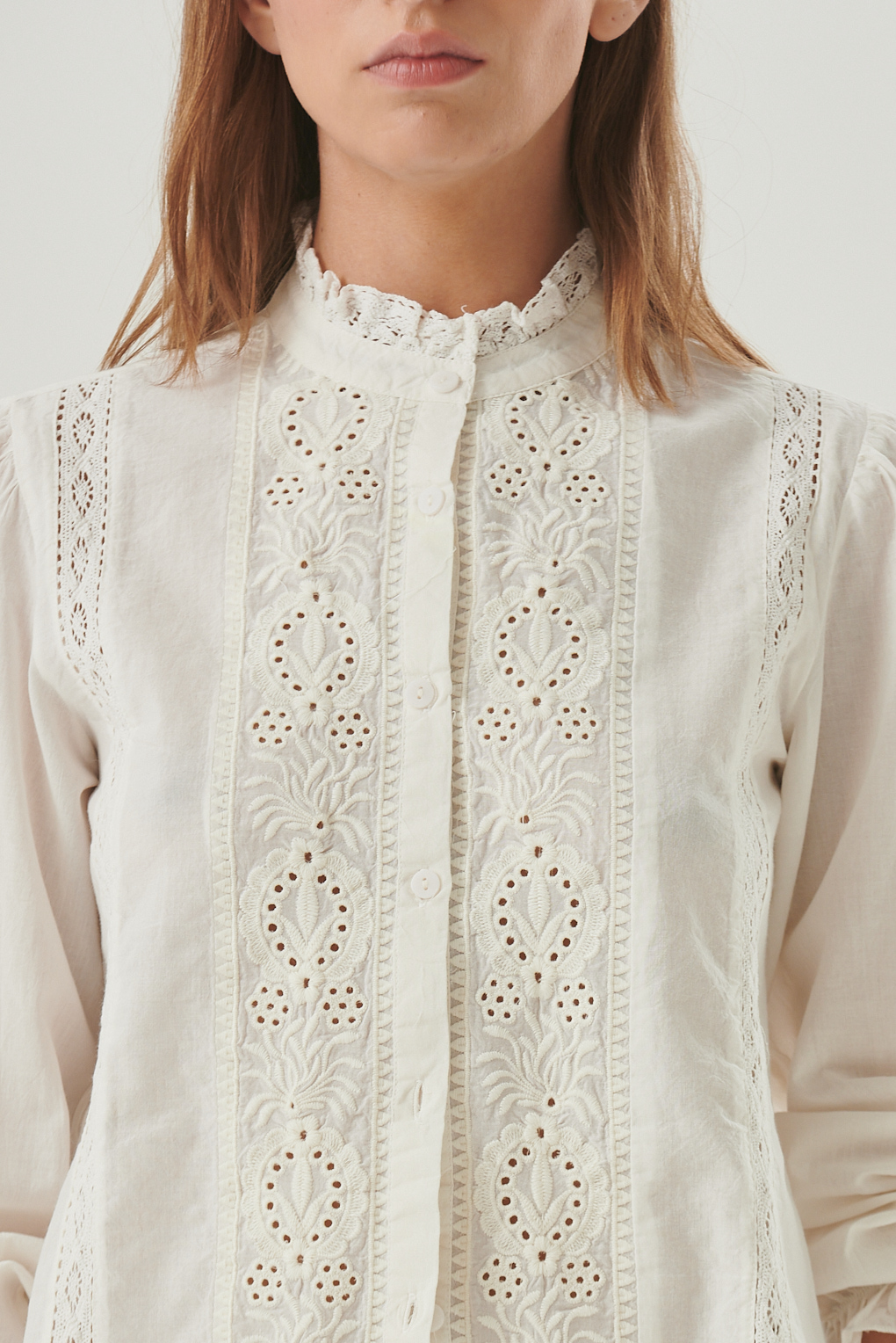camisa bordado broderie