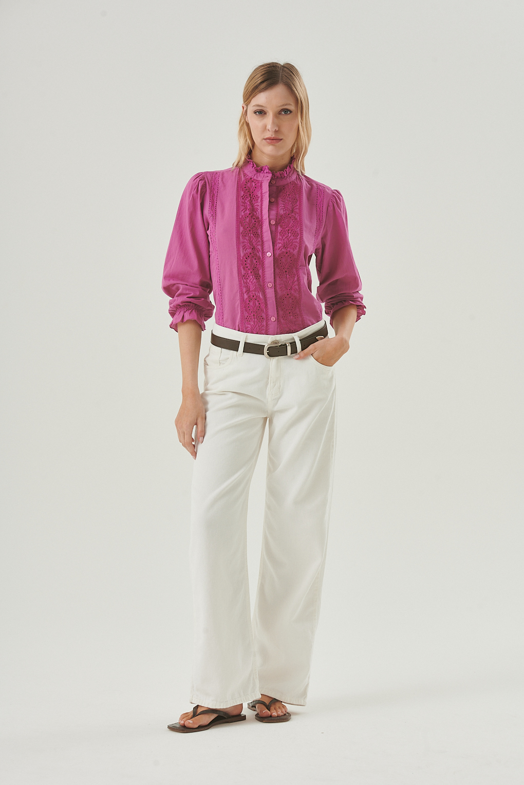 camisa bordado broderie