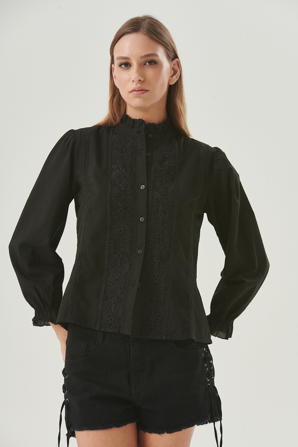 camisa bordado broderie