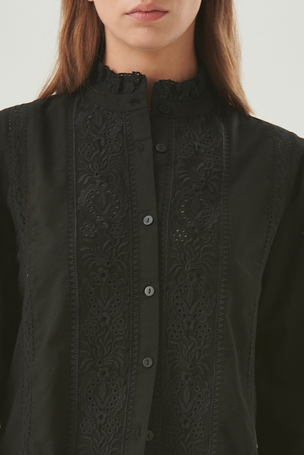 camisa bordado broderie