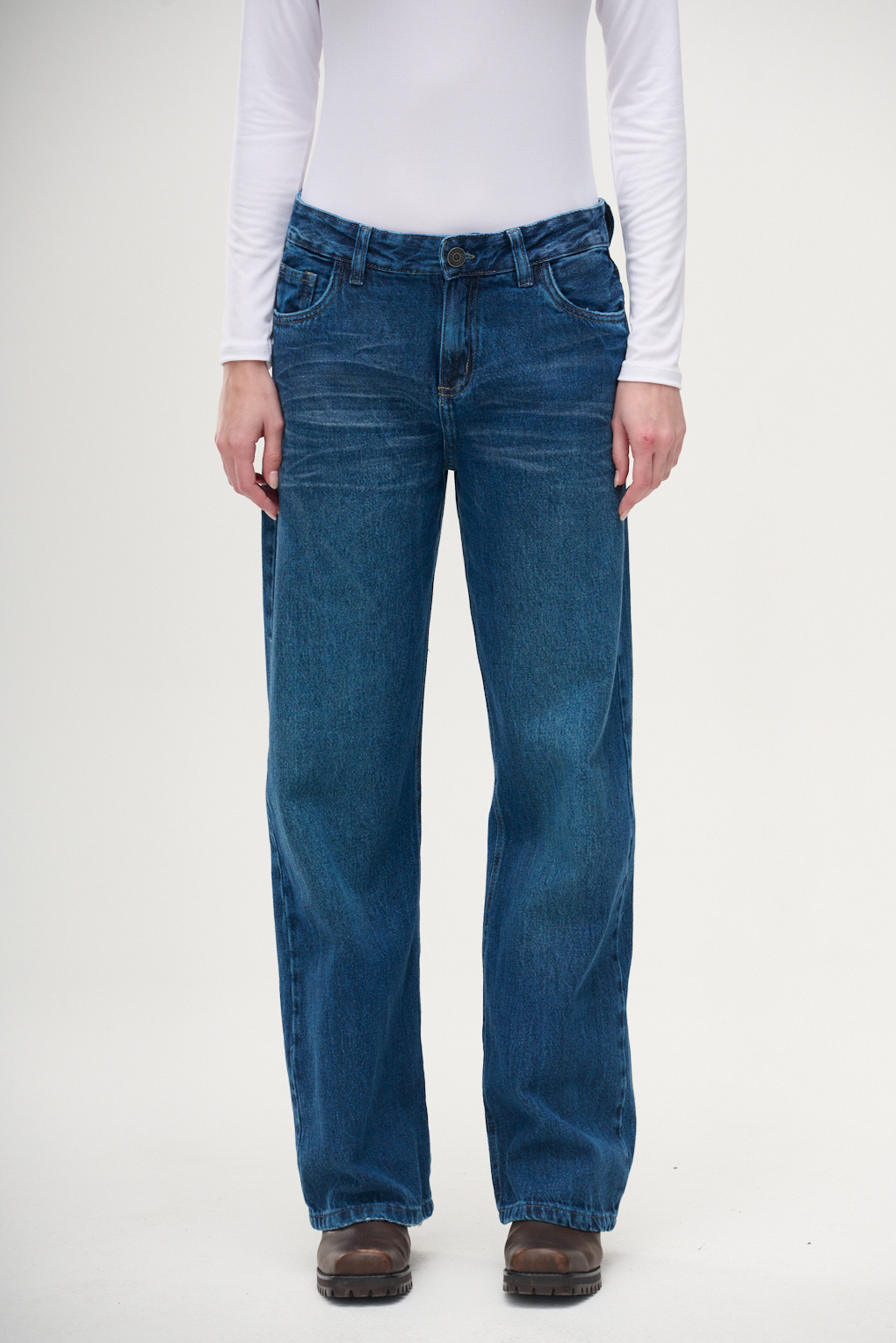 jean recto azul clasico