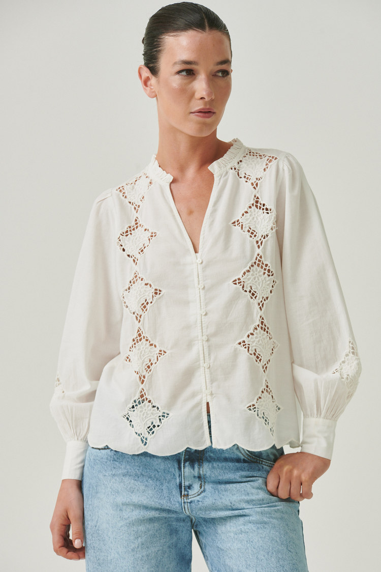 camisa Dirty algodón calada