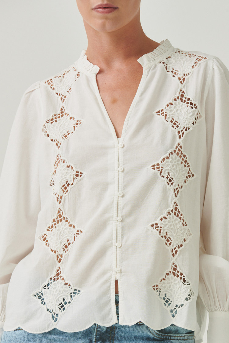 camisa Dirty algodón calada