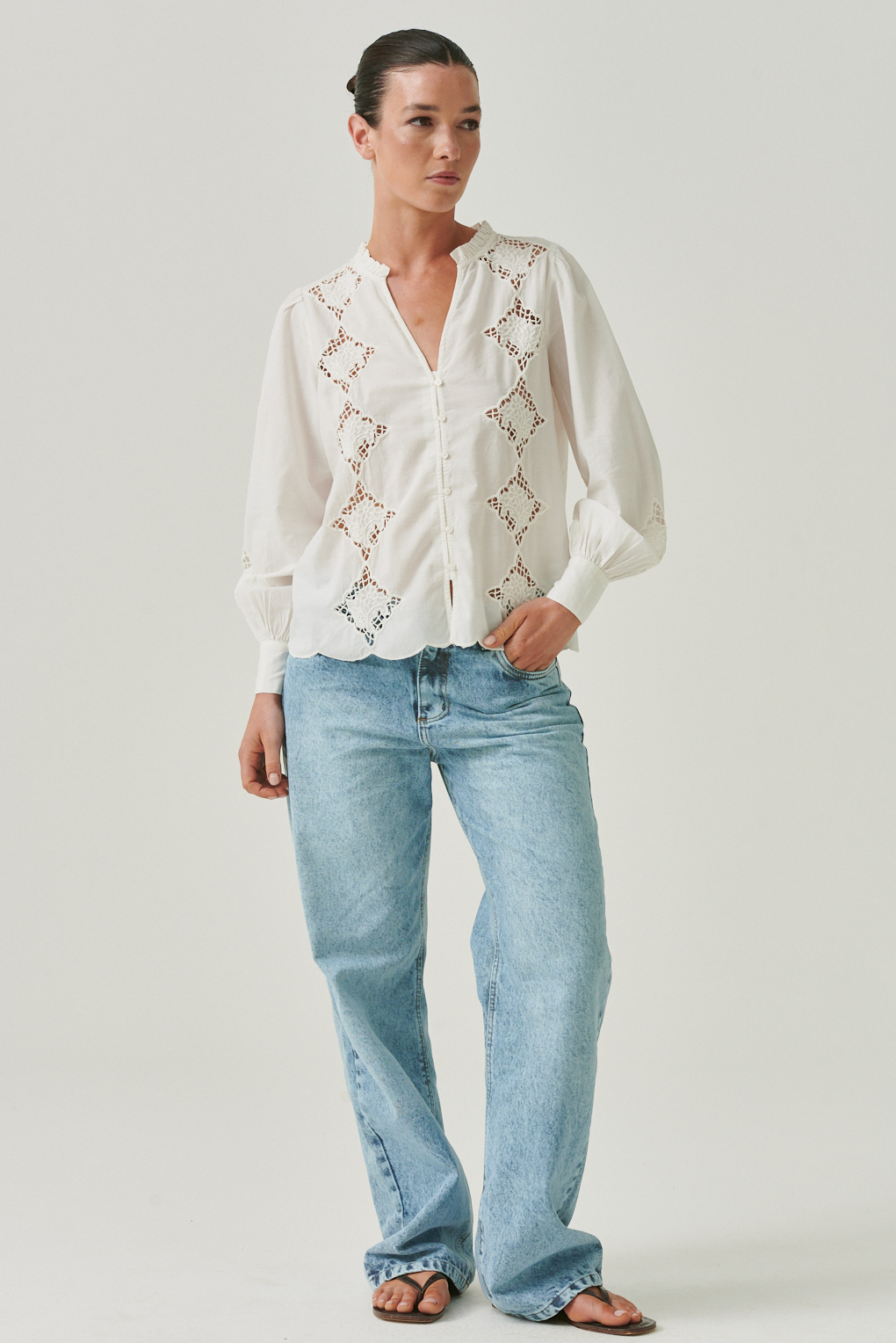 camisa Dirty algodón calada