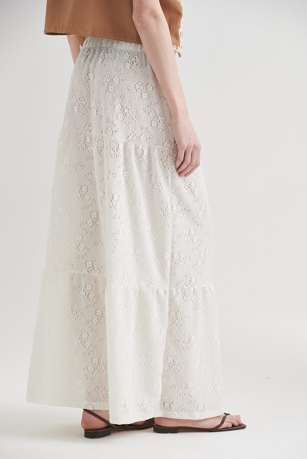 pollera larga calado