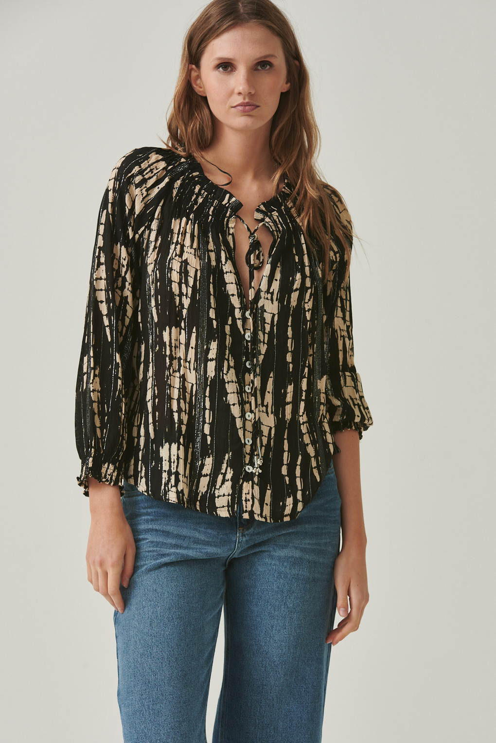blusa lurex