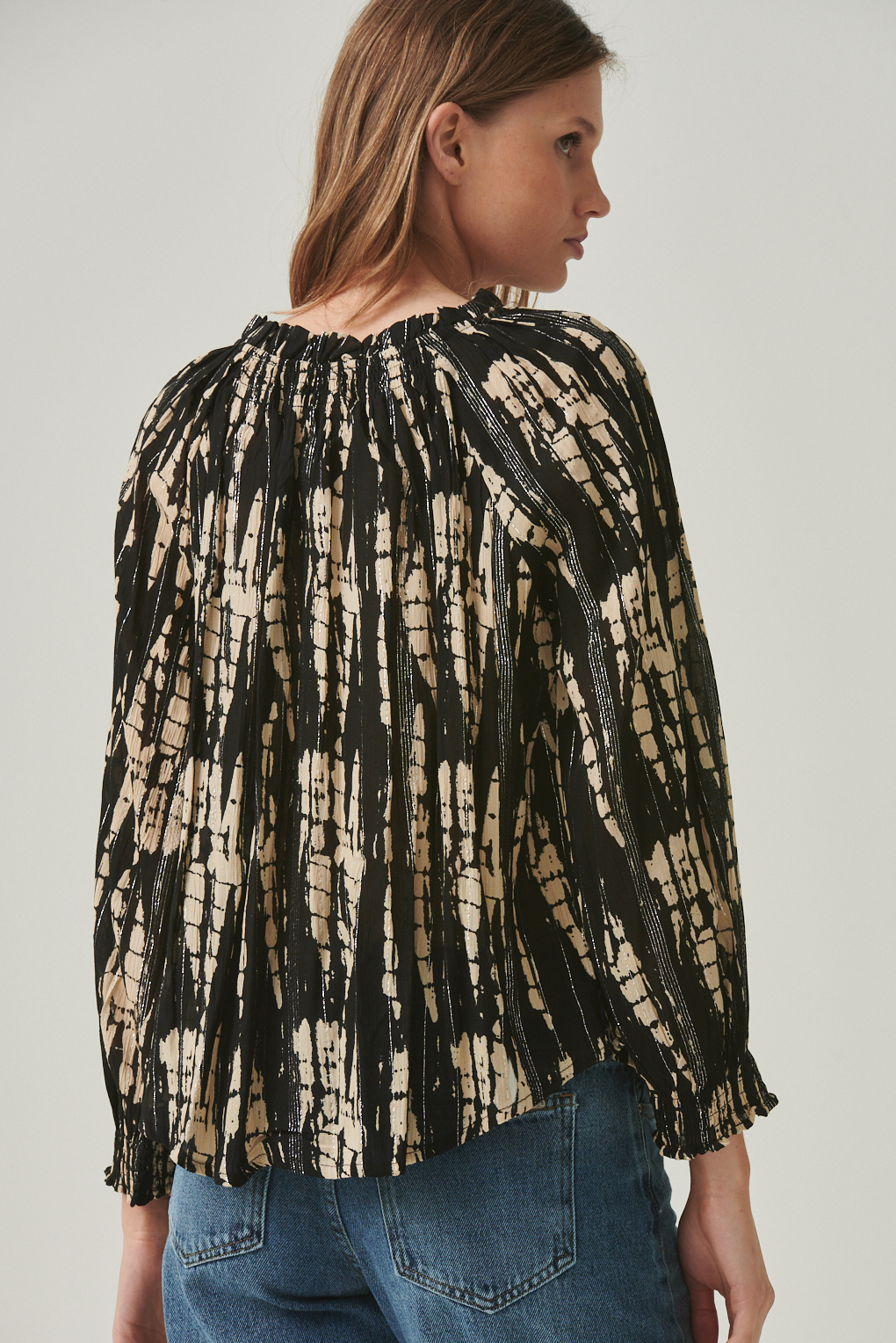 blusa lurex