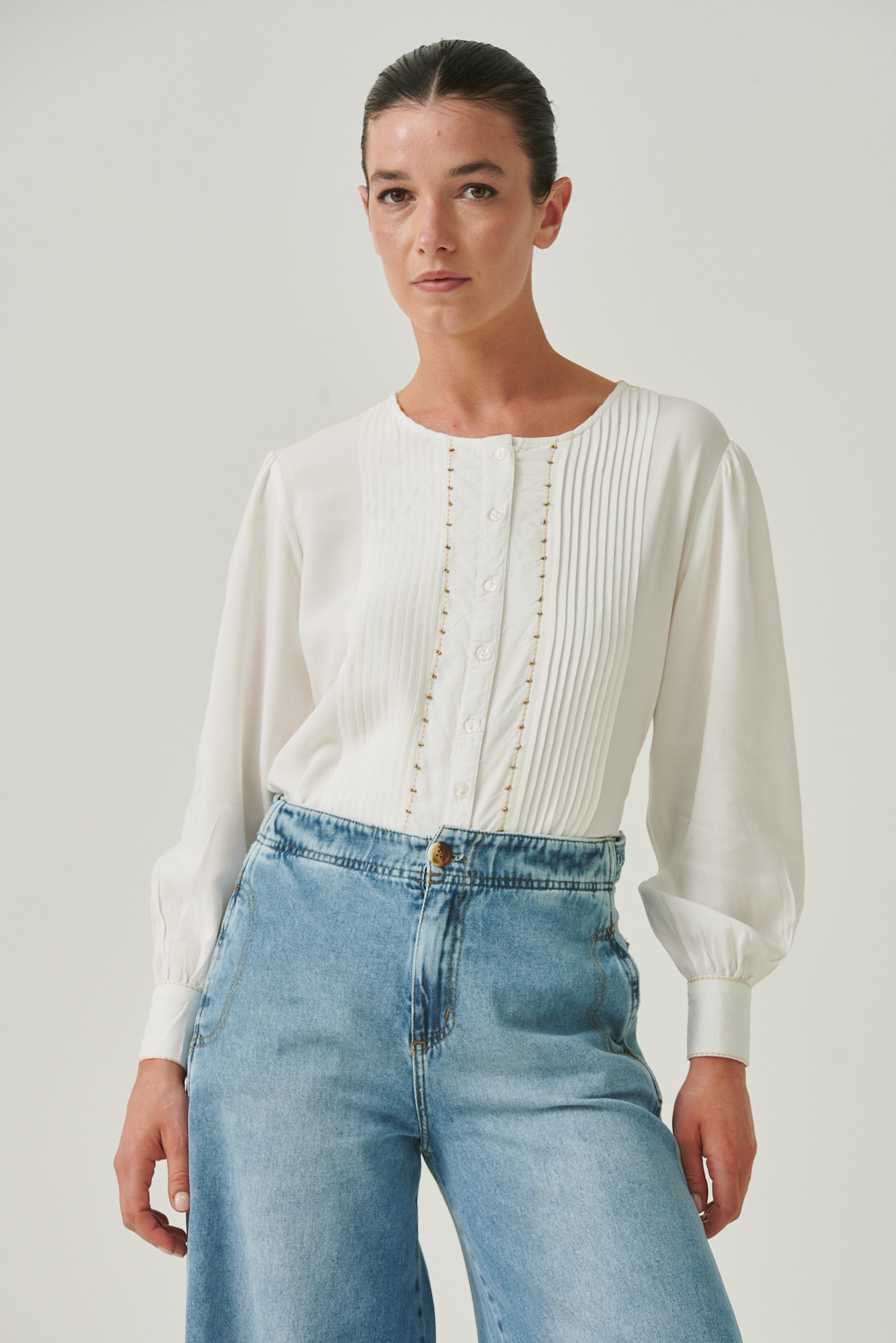 blusa voile viscosa