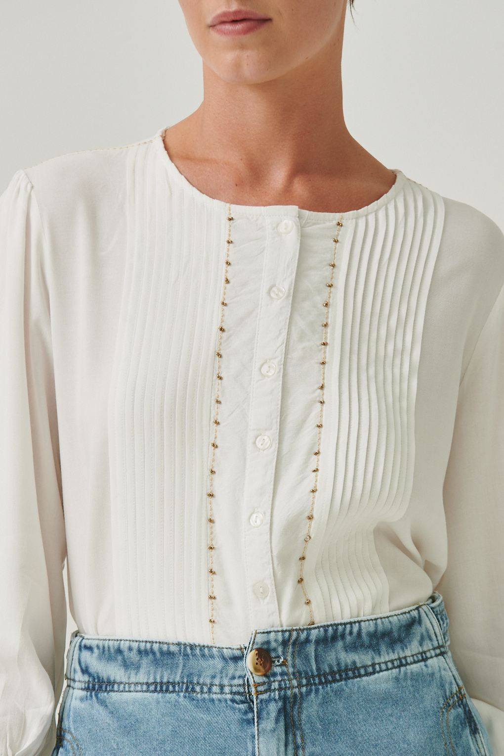 blusa voile viscosa