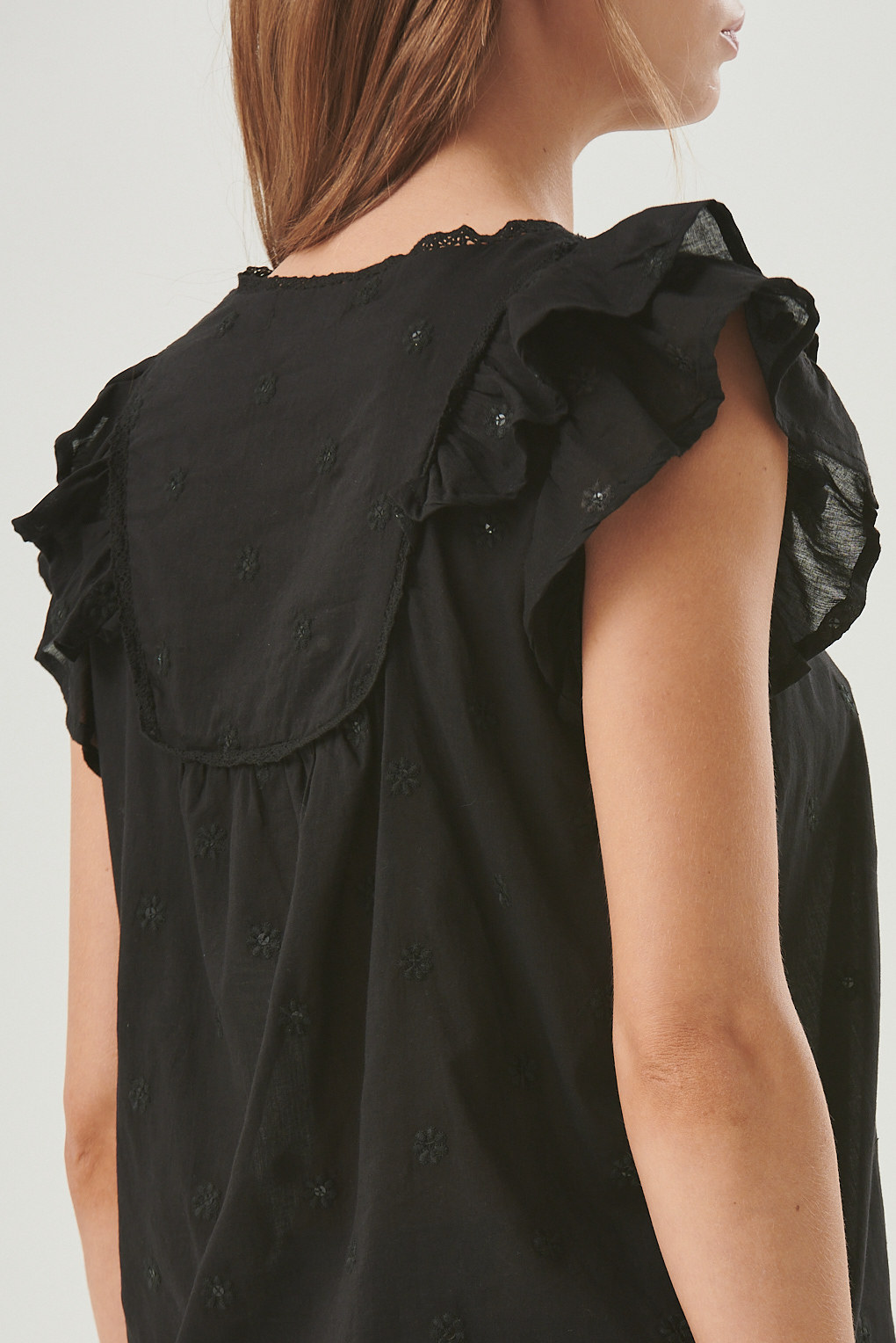 blusa Selena algodón bordado