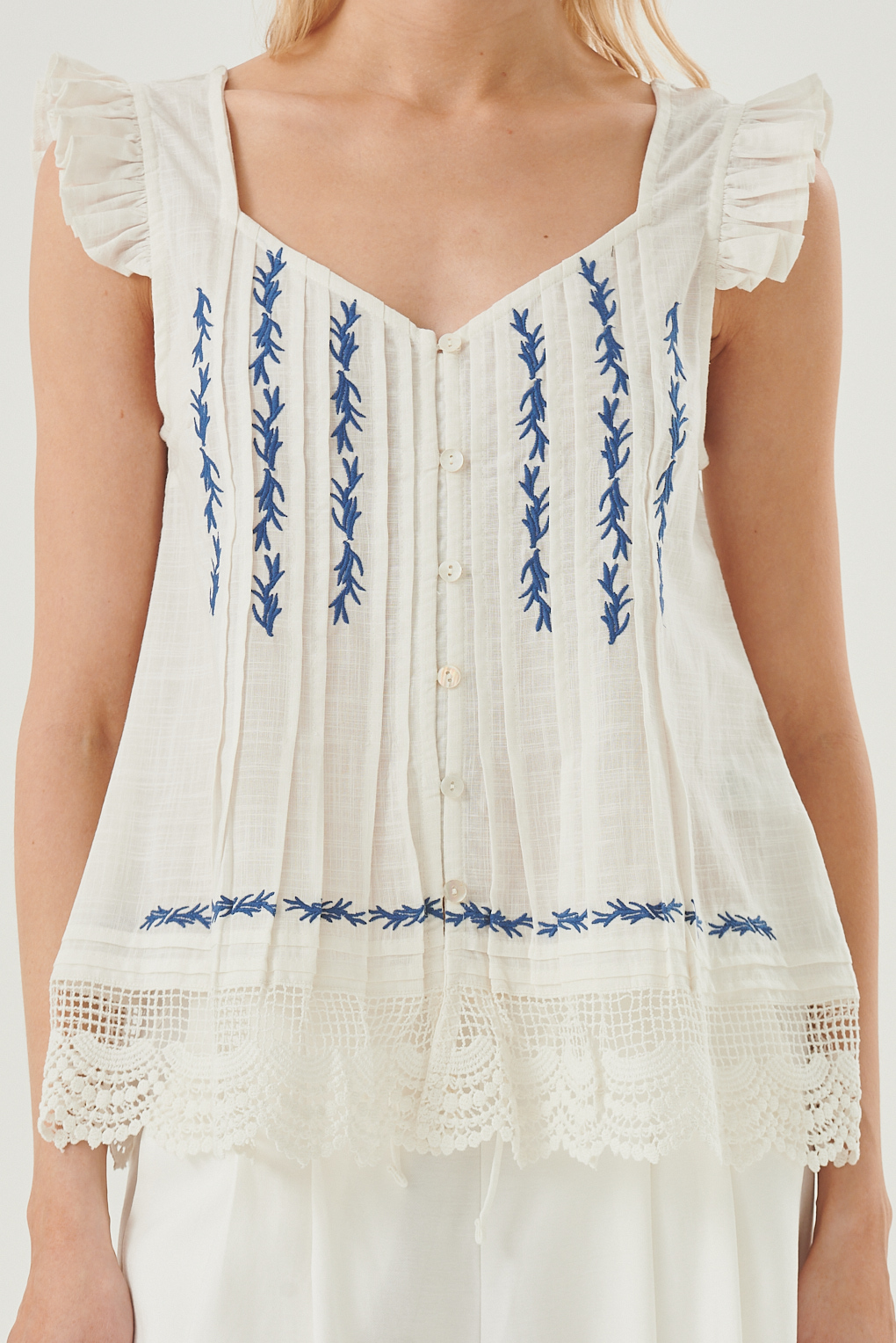 musculosa broderie