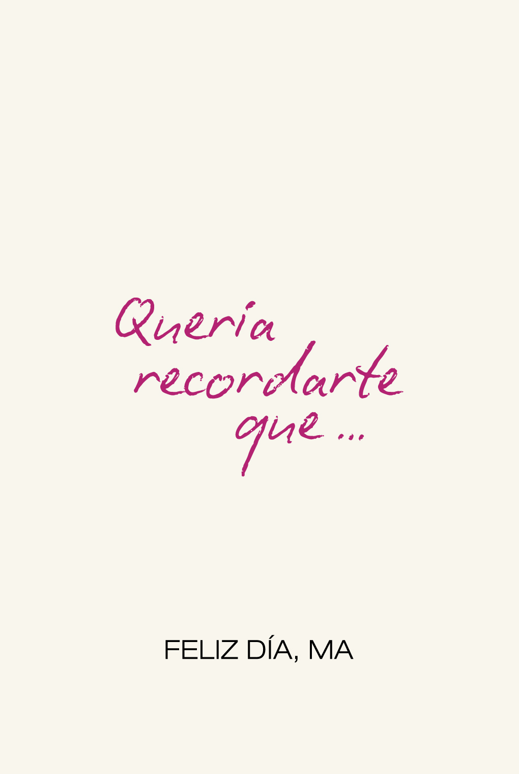 tarjeta dia de la madre