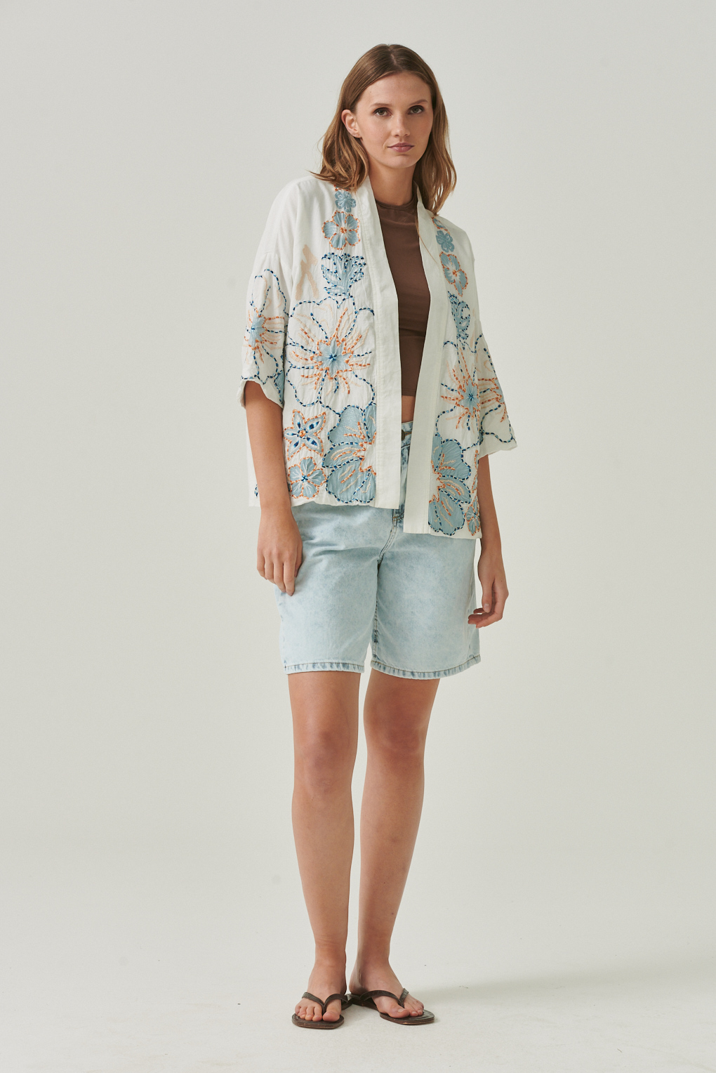 kimono broderie colores