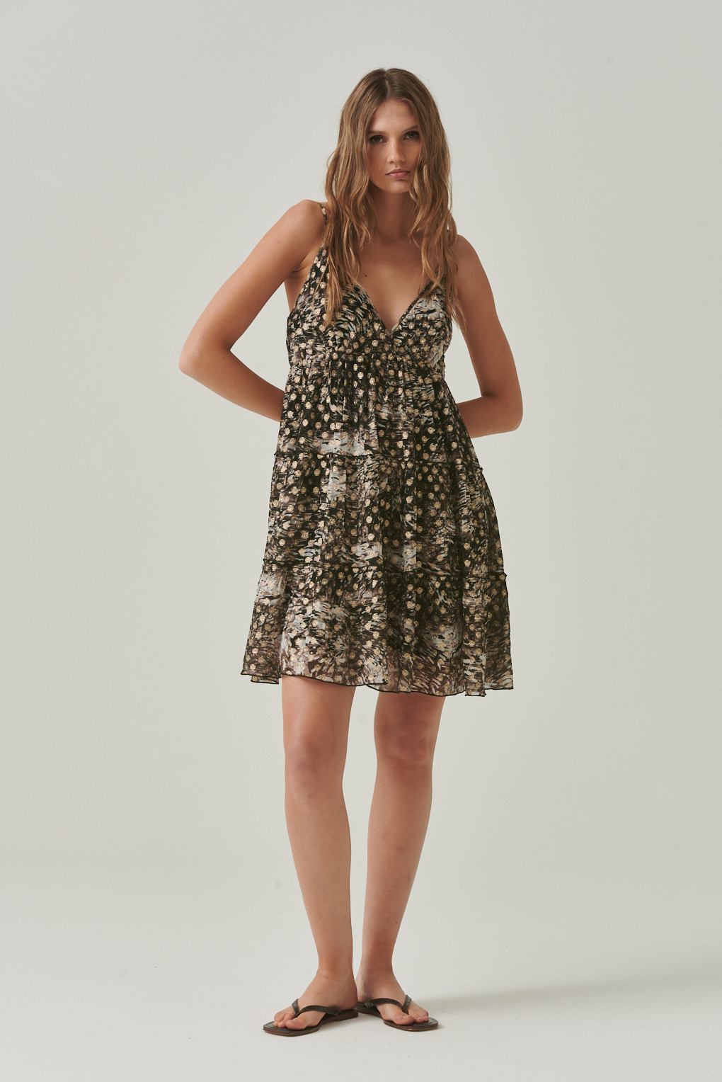vestido raven lurex