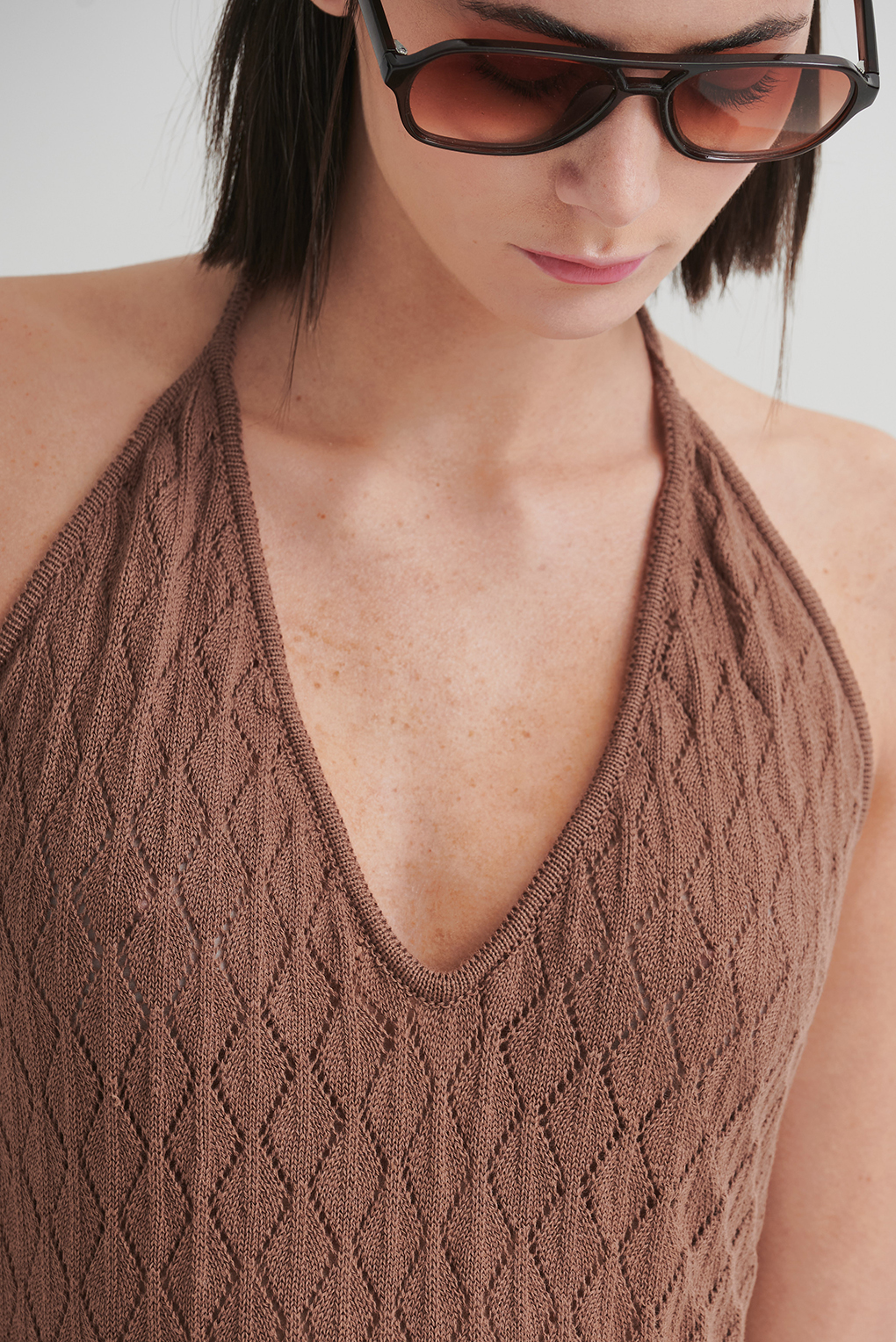 vestido de hilo largo