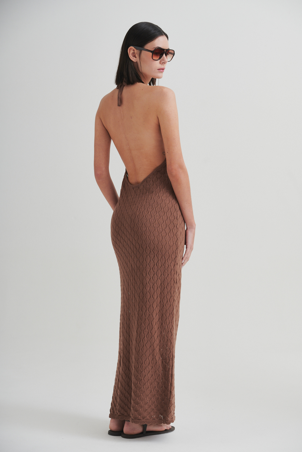 vestido de hilo largo