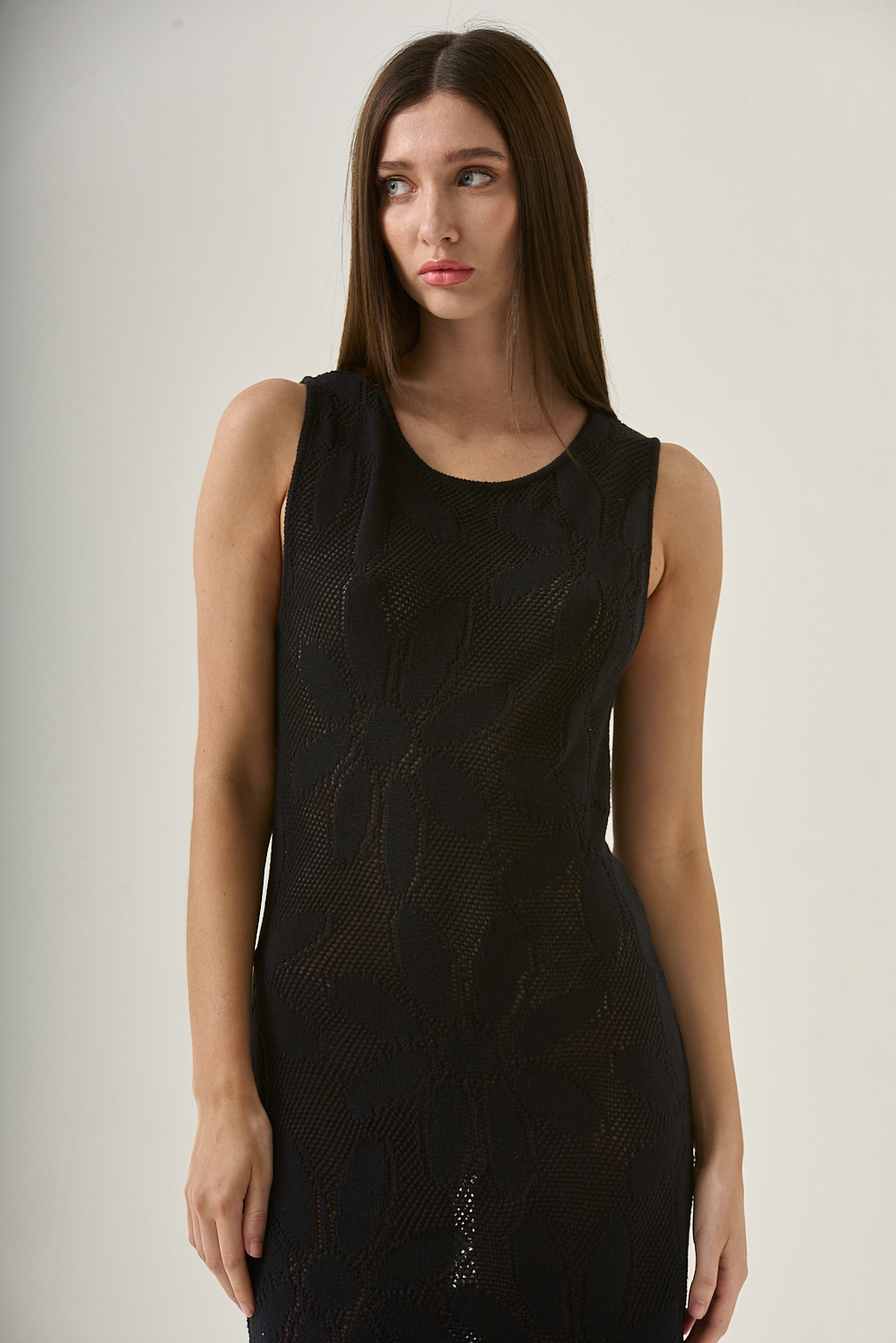 vestido corto de hilo