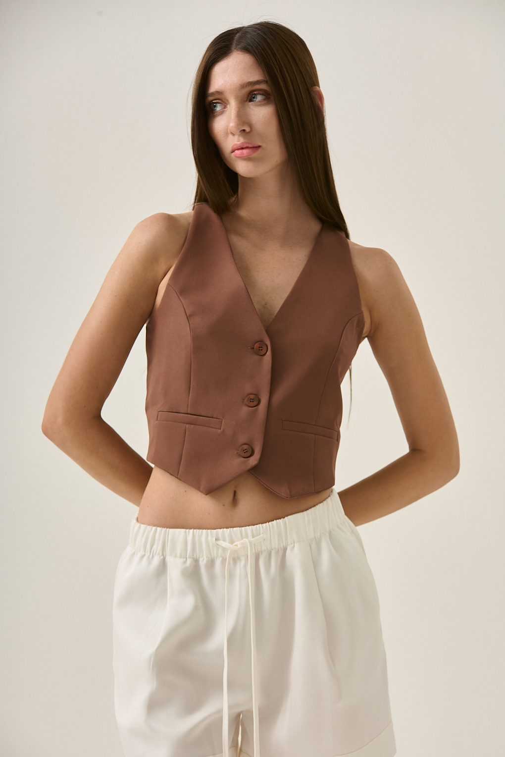 chaleco sastrero estilo corset