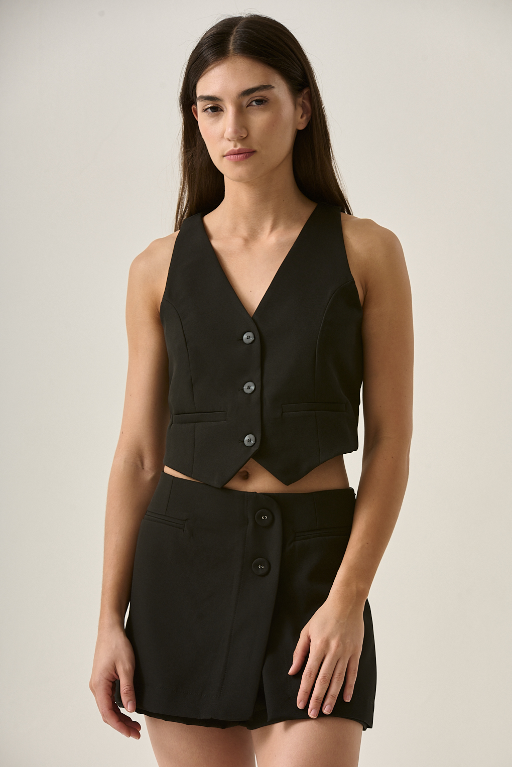 chaleco sastrero estilo corset