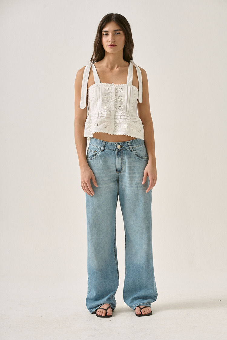 jean wide leg clasico