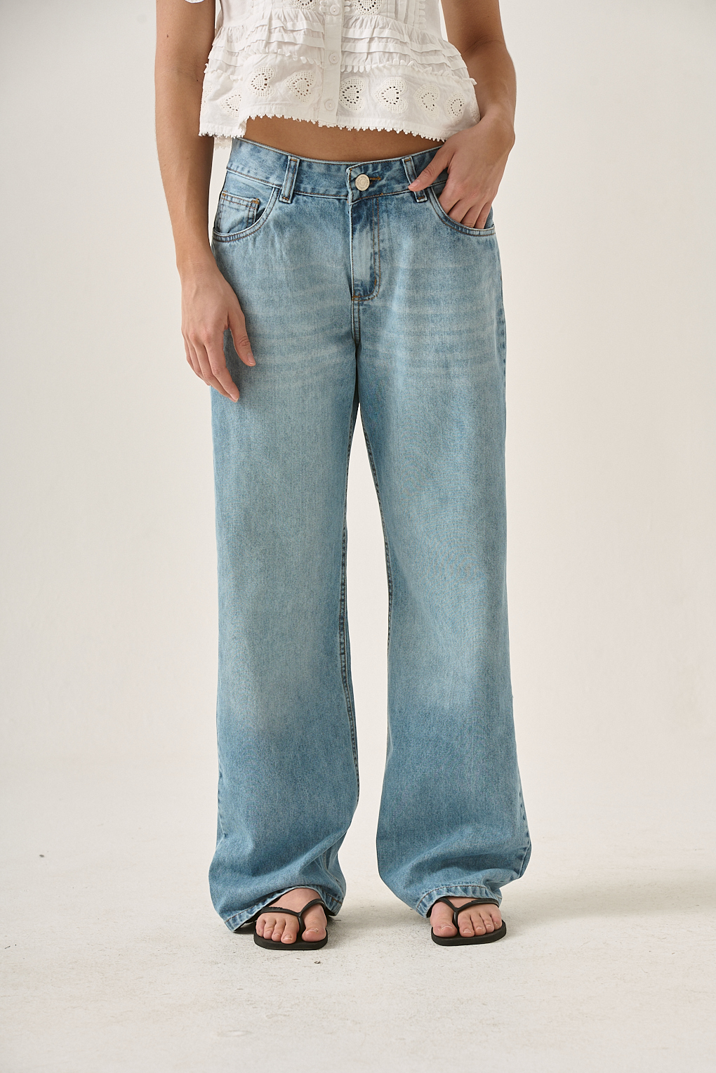 jean wide leg clasico