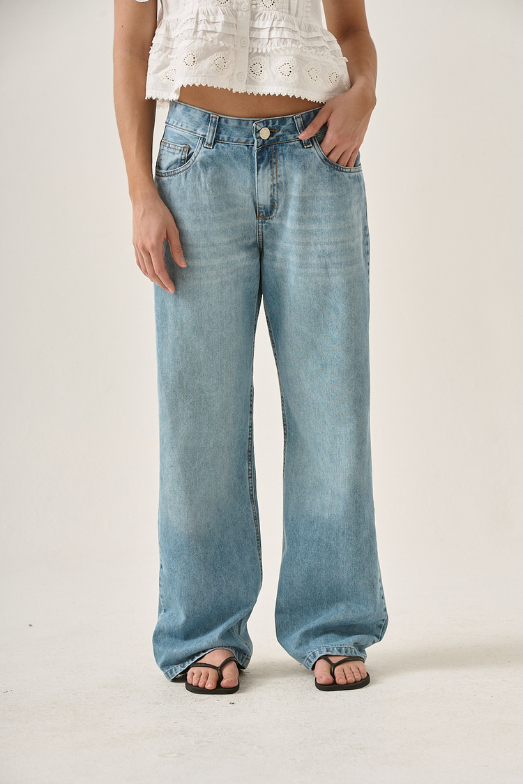 jean wide leg clasico