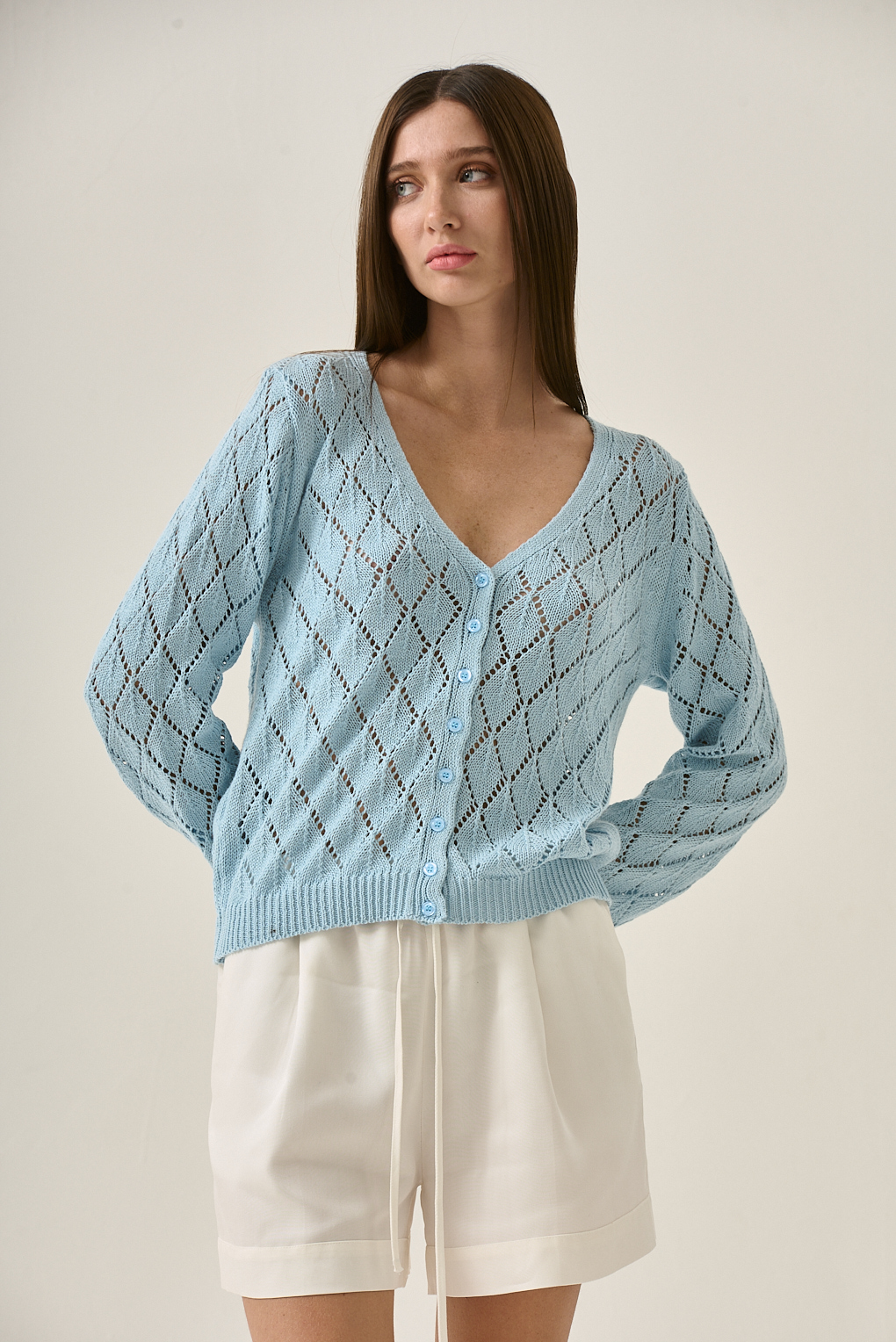 saco tejido algodón