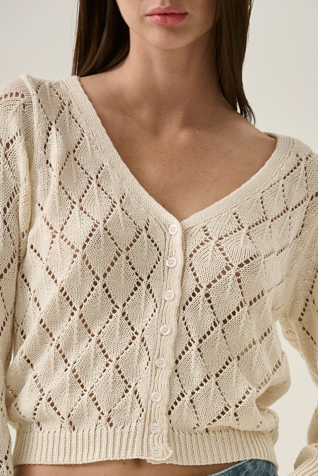 saco tejido algodón