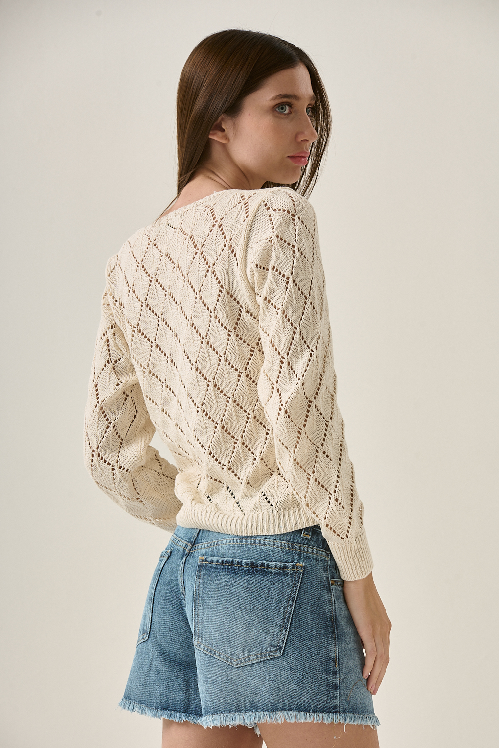 saco tejido algodón