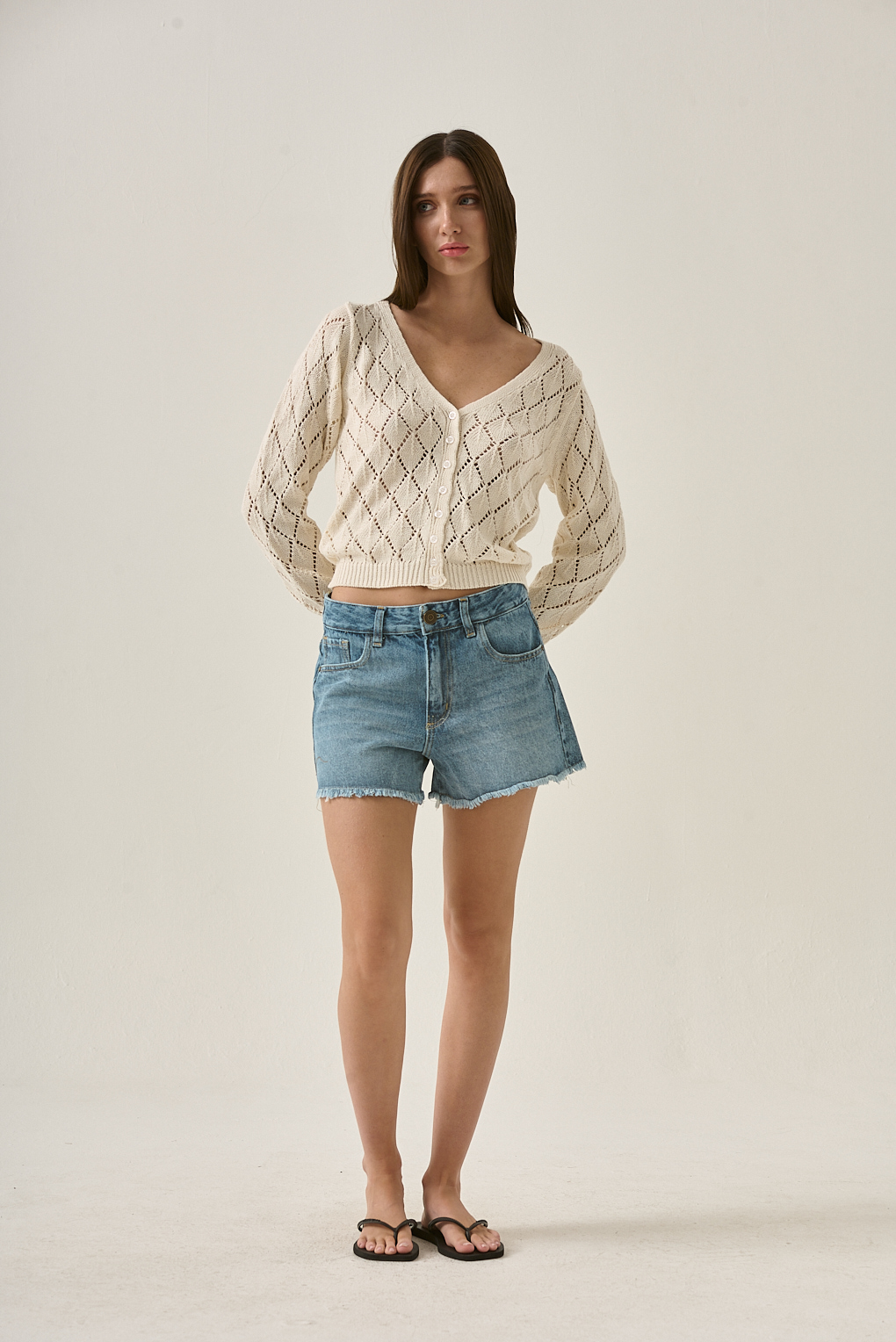 saco tejido algodón