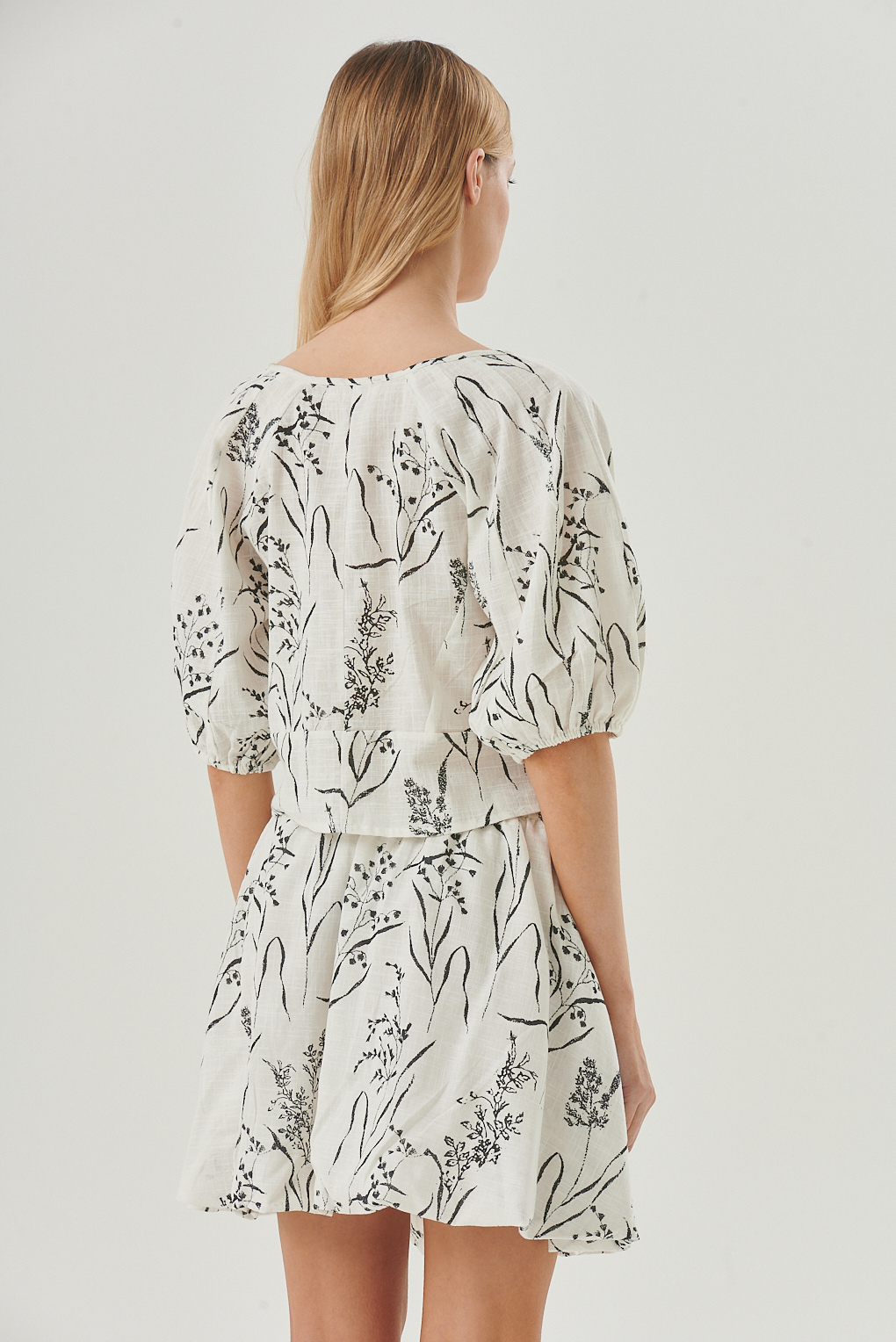 blusa algodón estampa floral