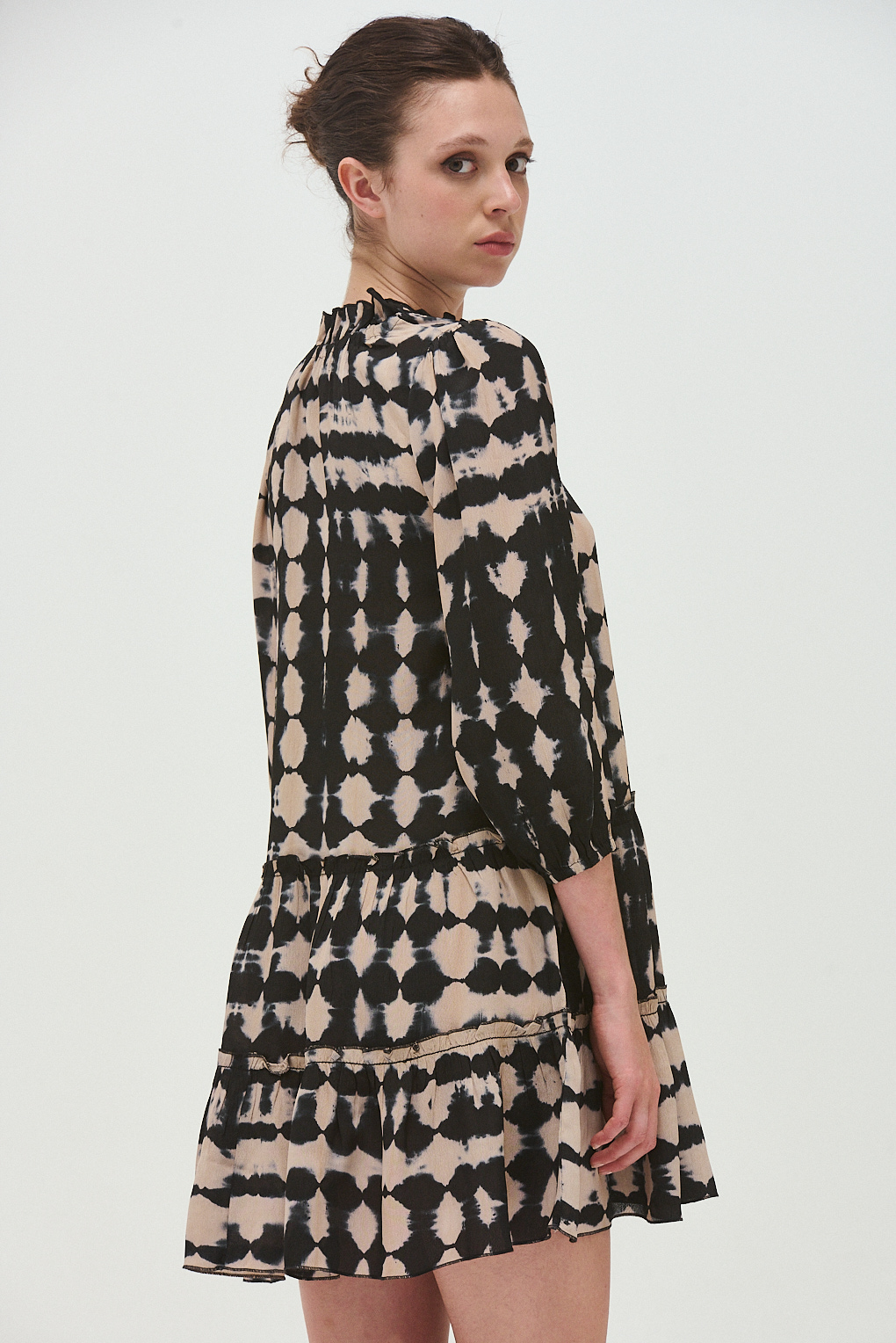 vestido viscosa estampado