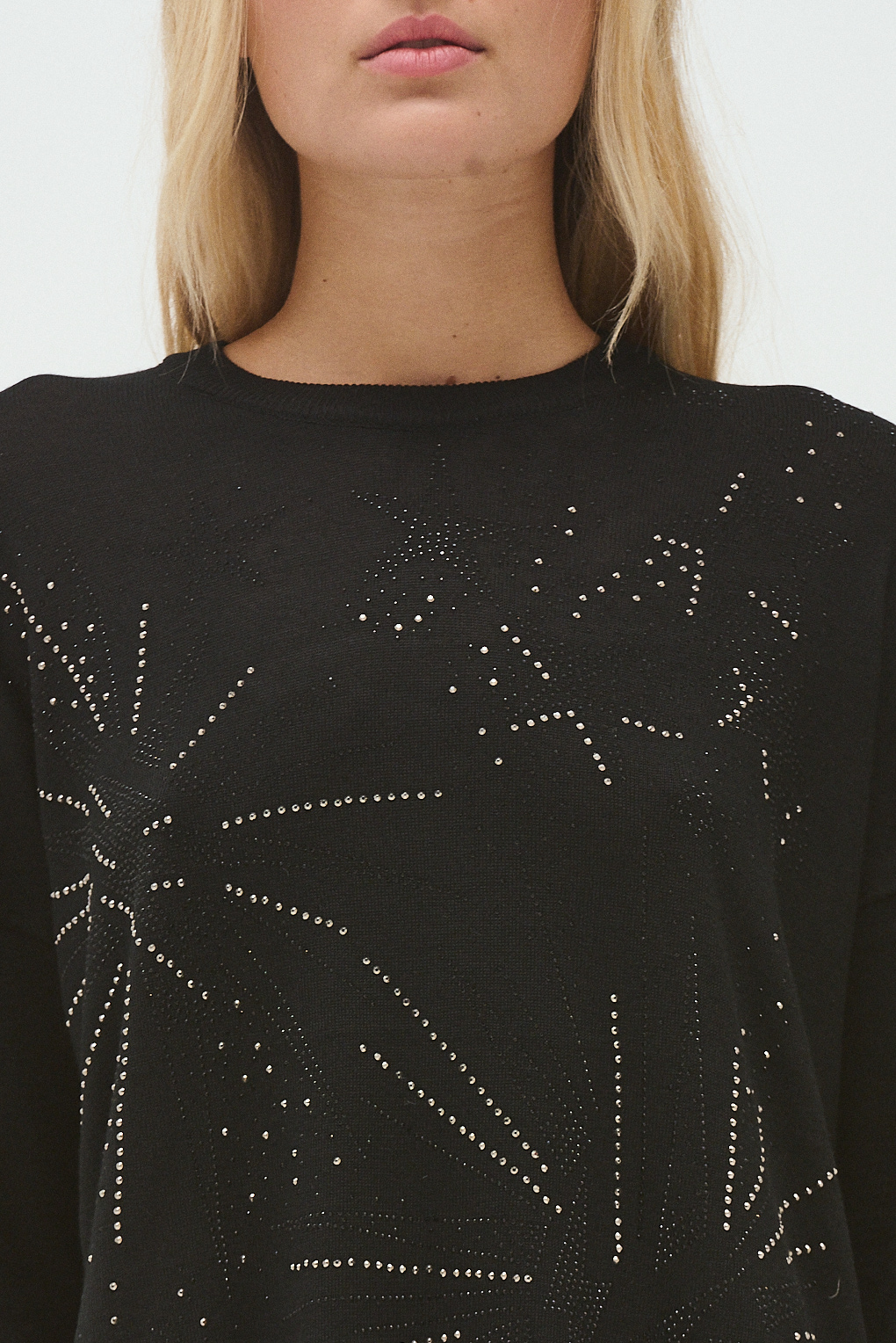 sweater tejido brillos