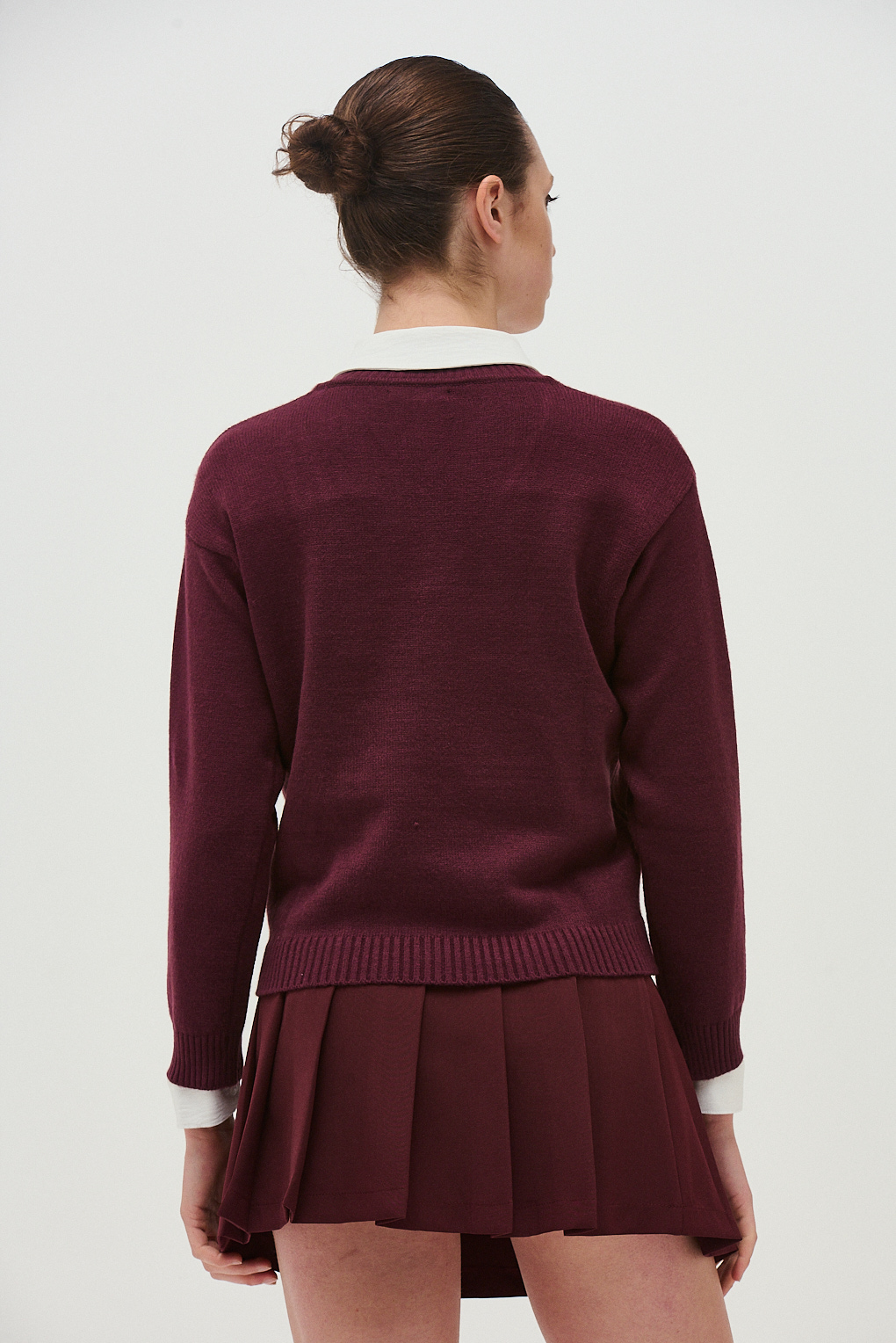 sweater algodón escote v