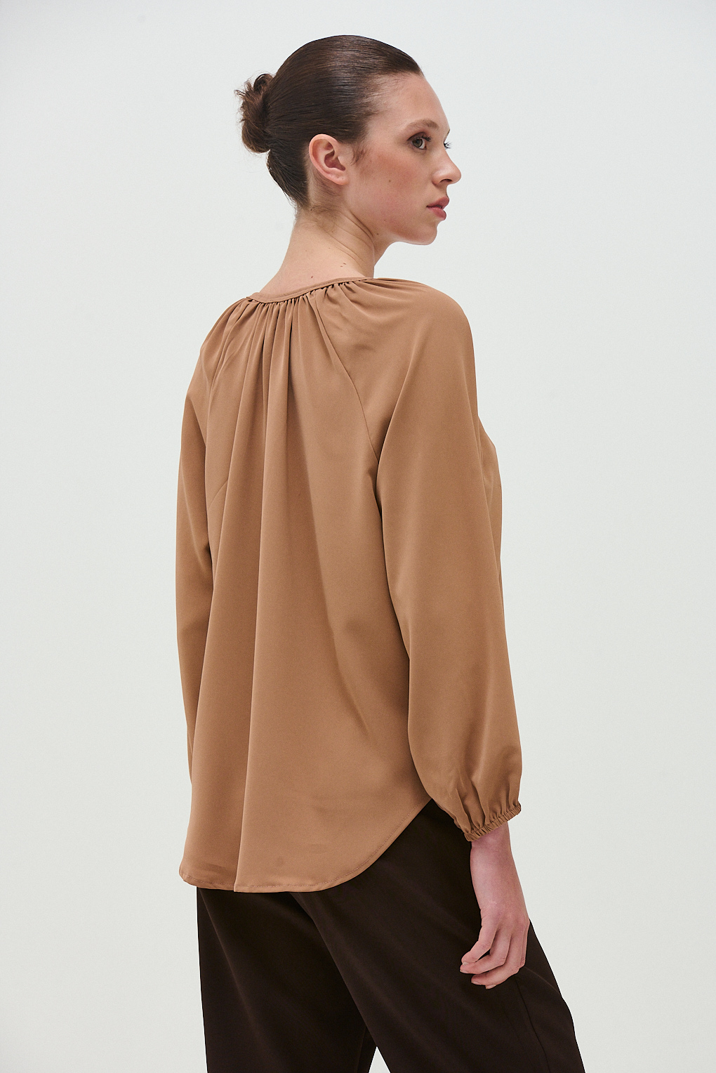 blusa seda con brillo