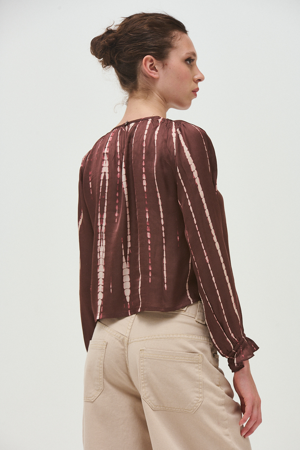 blusa viscos ruffled