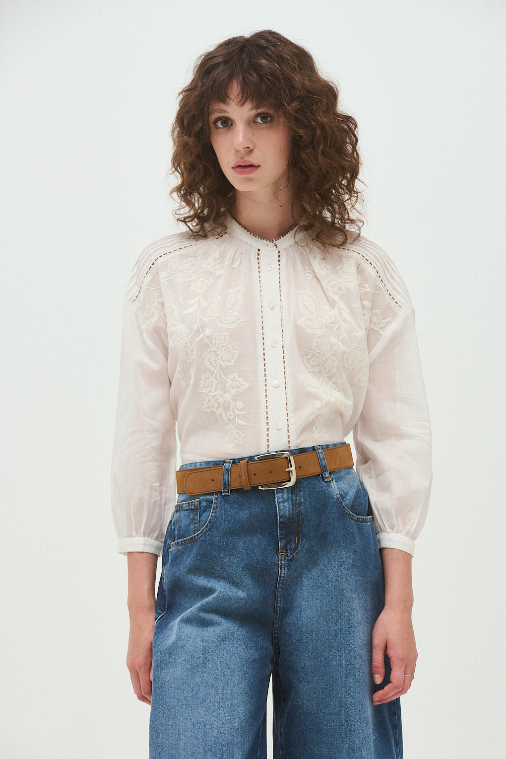blusa bordado broderie