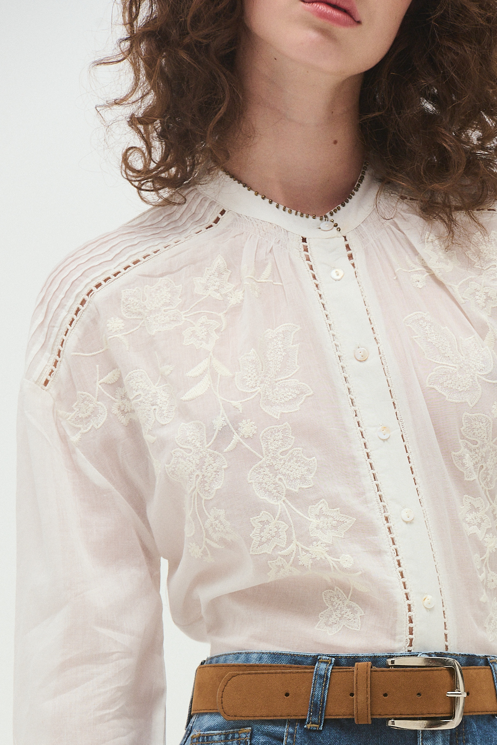 blusa bordado broderie