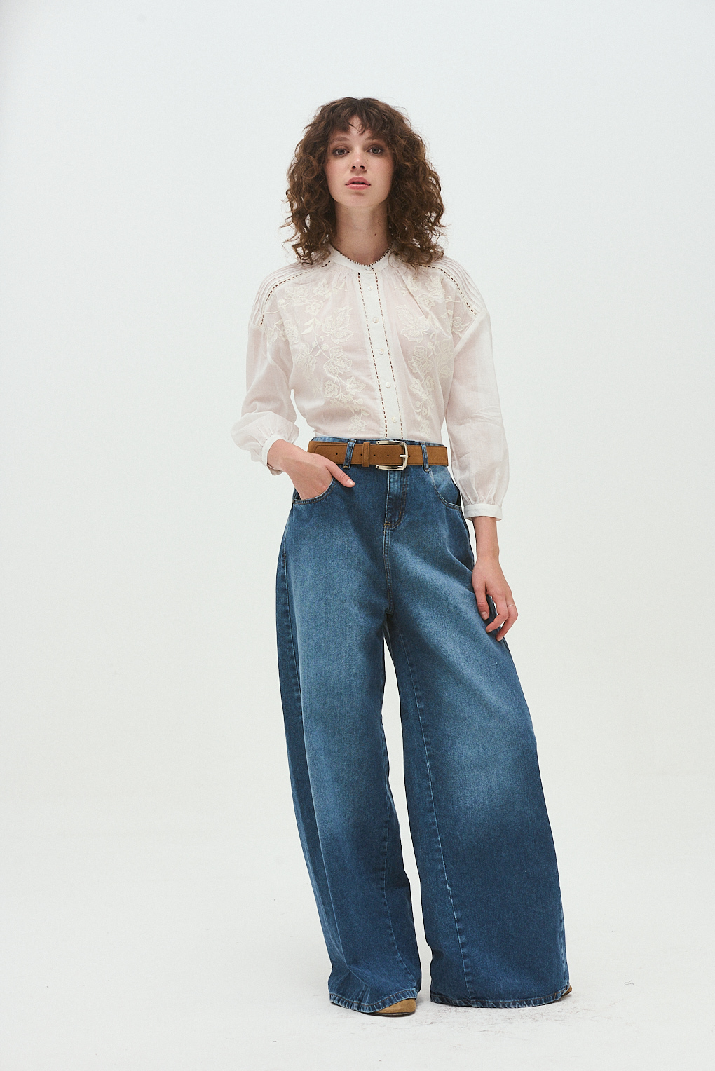 blusa bordado broderie