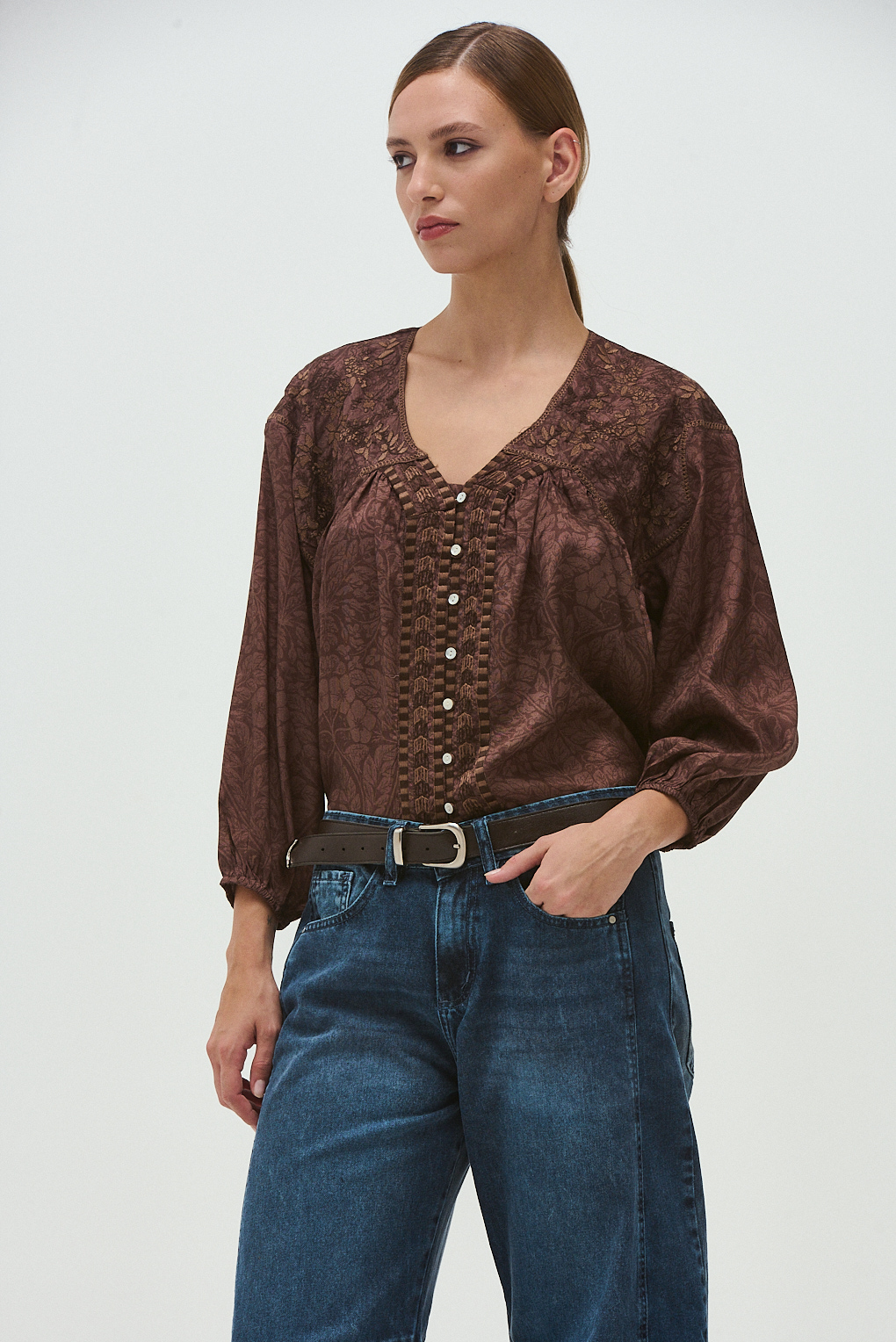 blusa seda