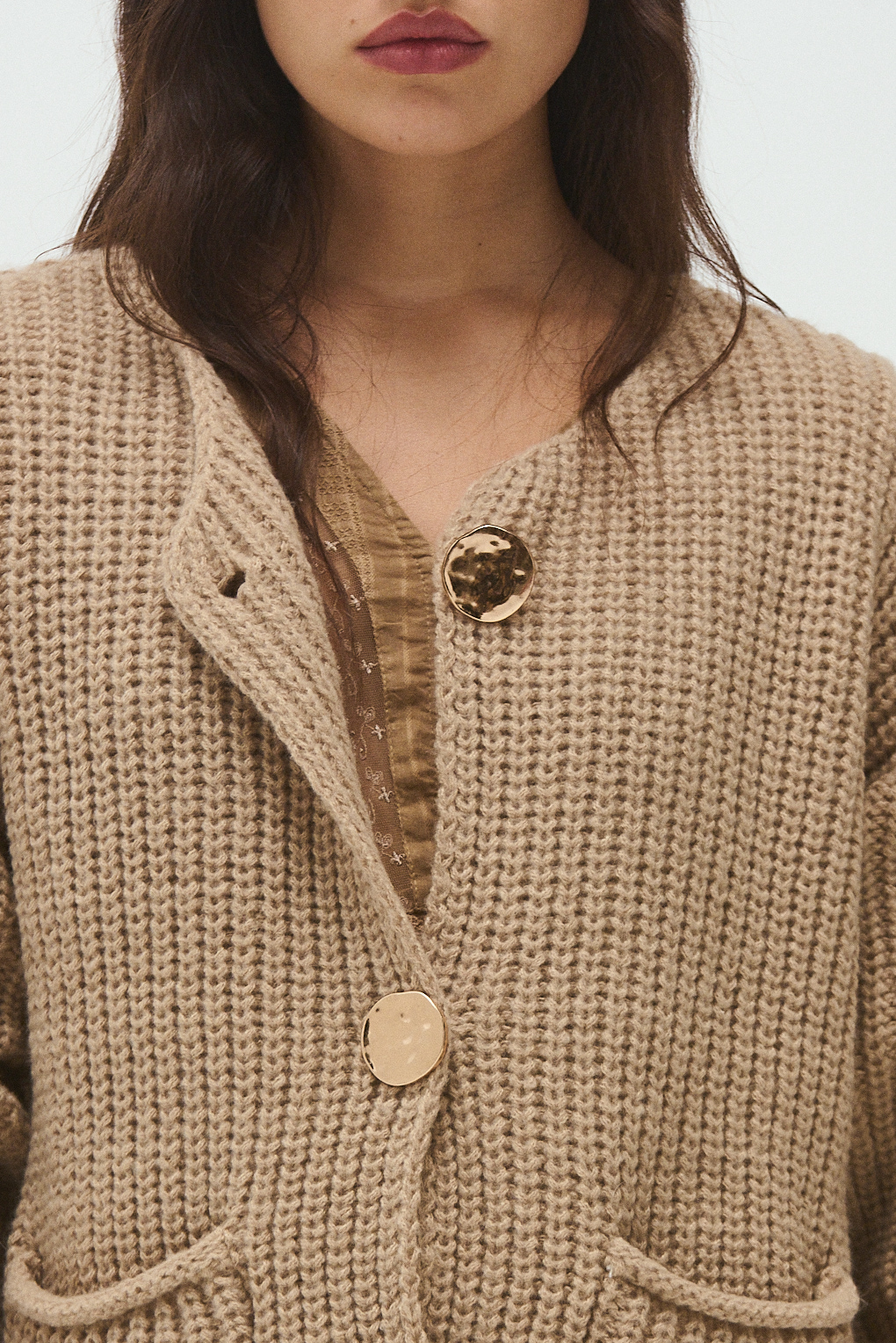 cardigan de hilo
