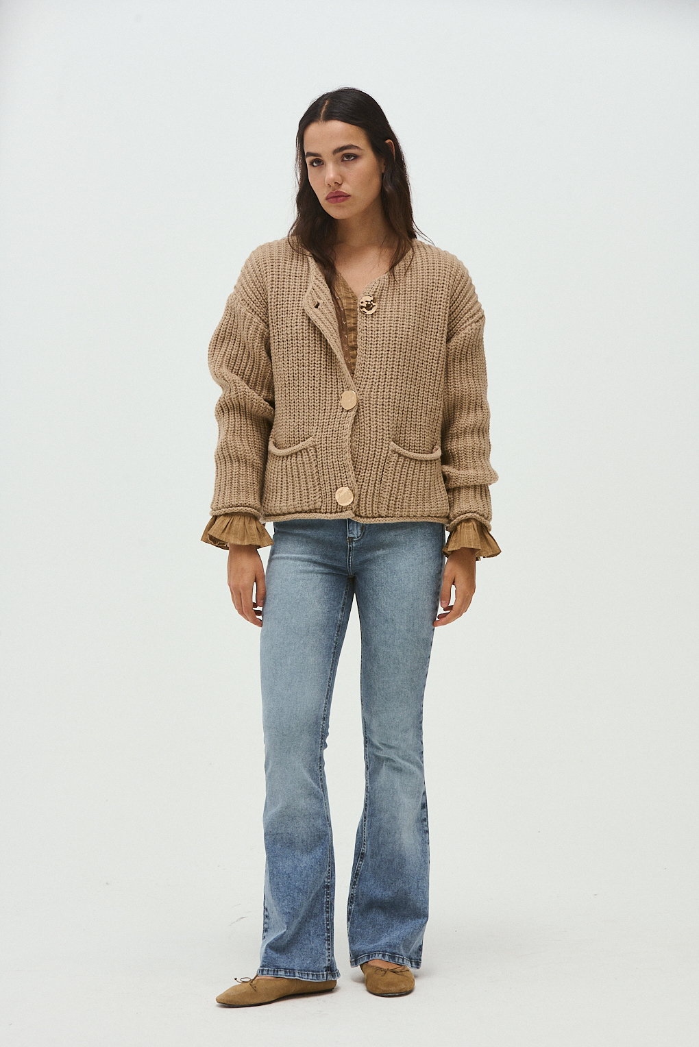 cardigan de hilo