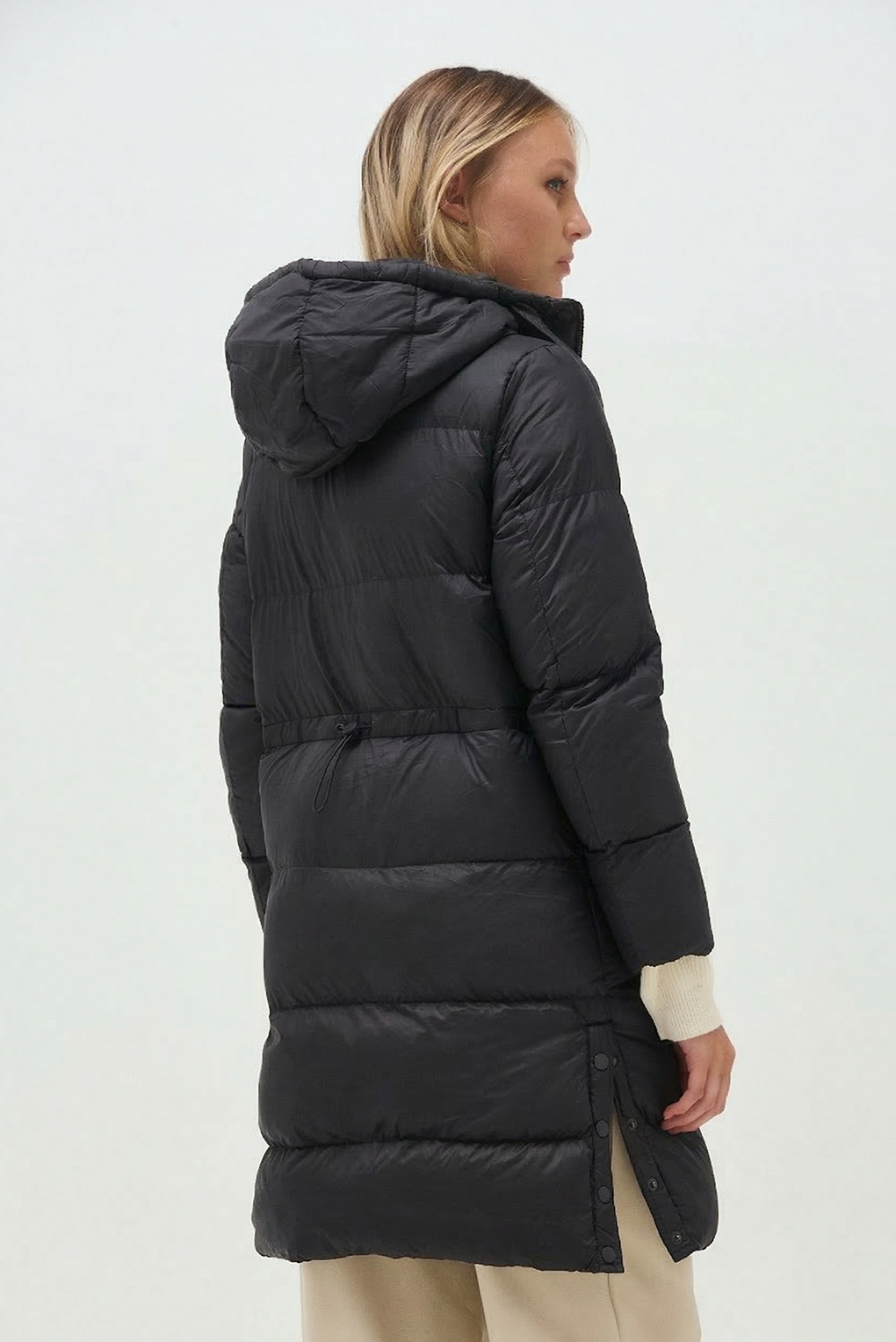 campera larga capucha