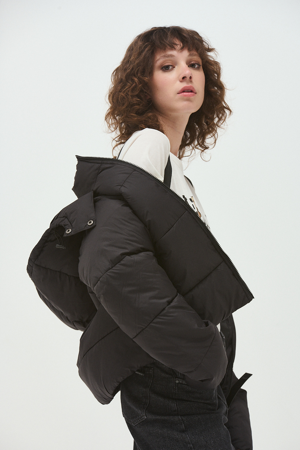 campera corta acolchada