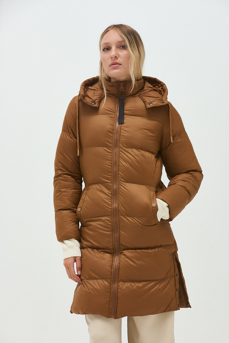 campera larga capucha