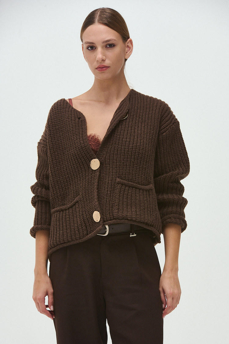 cardigan de hilo
