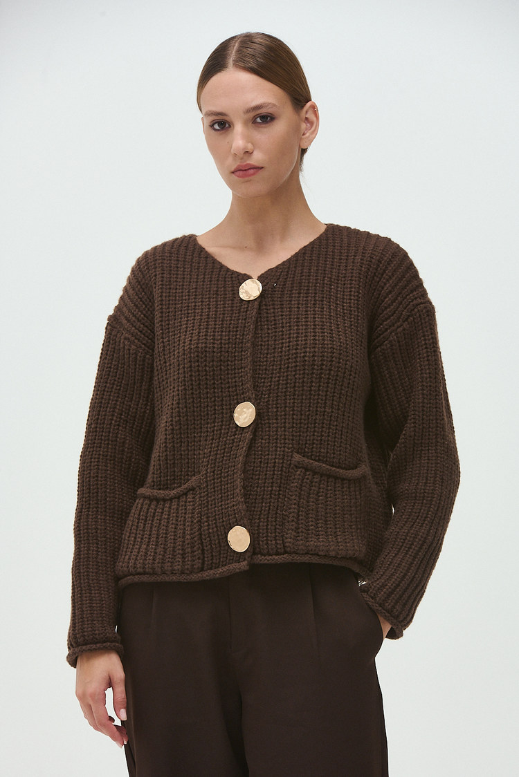 cardigan de hilo
