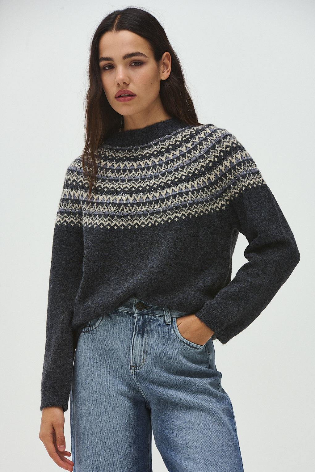 sweater tejido lurex