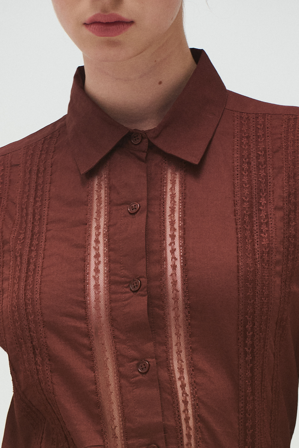 camisa encaje mujer