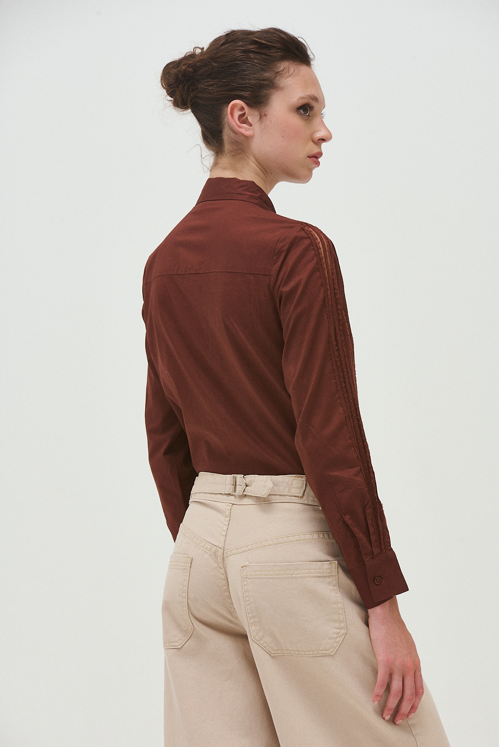 camisa encaje mujer